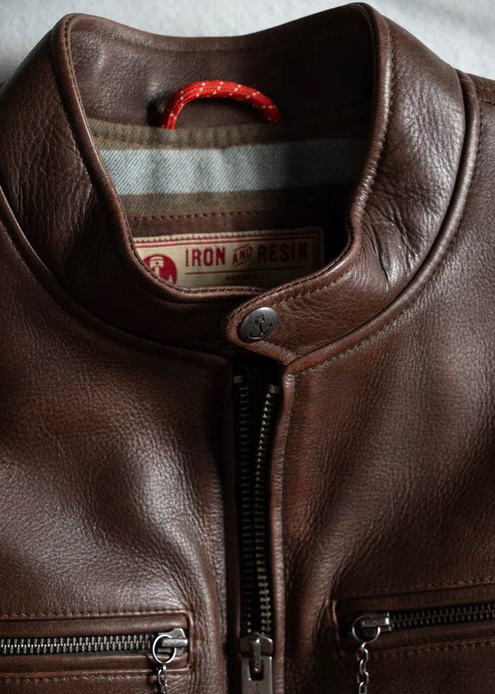 Bryce Cow Leather Jacket - Image 5