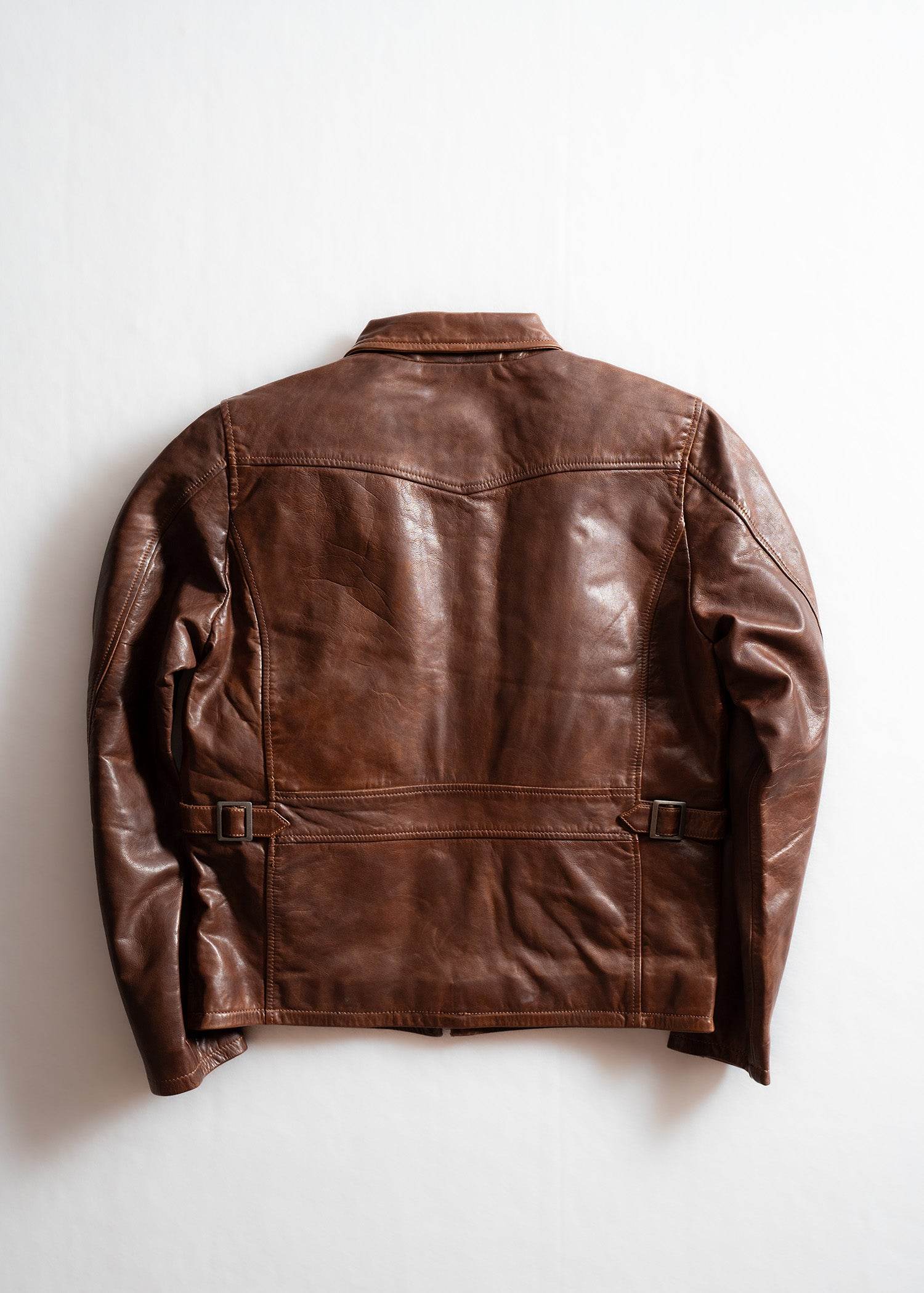 Gambler Cow Leather Jacket - Image 3